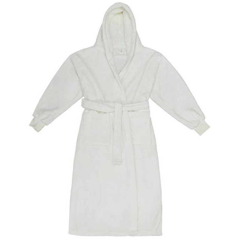 Brand Lab Unisex Adult Cuffed Robe  Cream